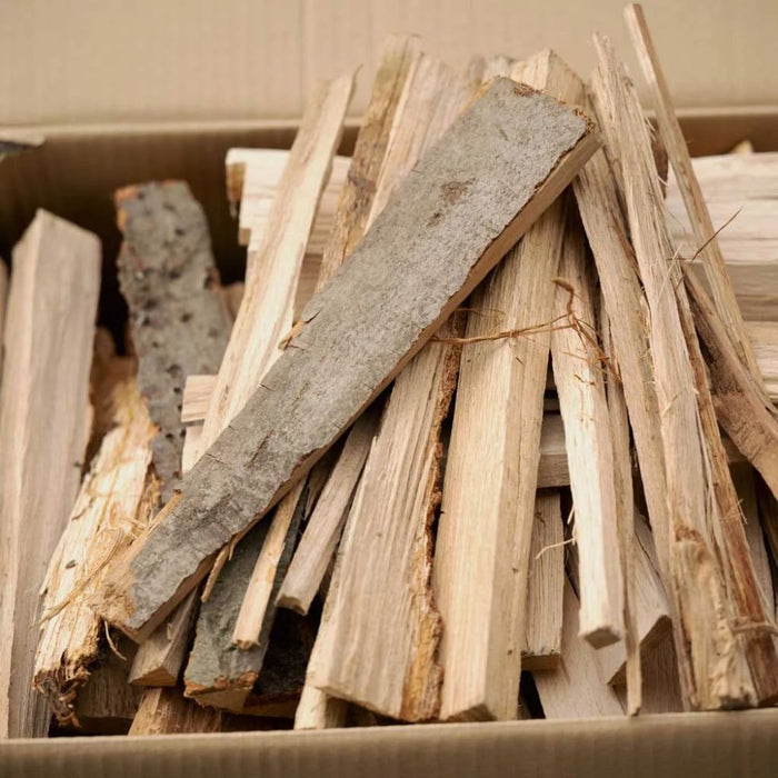 Bois d'allumage hêtre ou chêne rouge 30 cm en carton