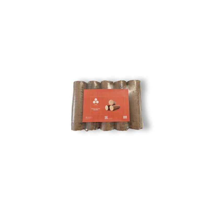 Bûches compressées Premium – 96 paquets de 5 – palette env. 925 kg