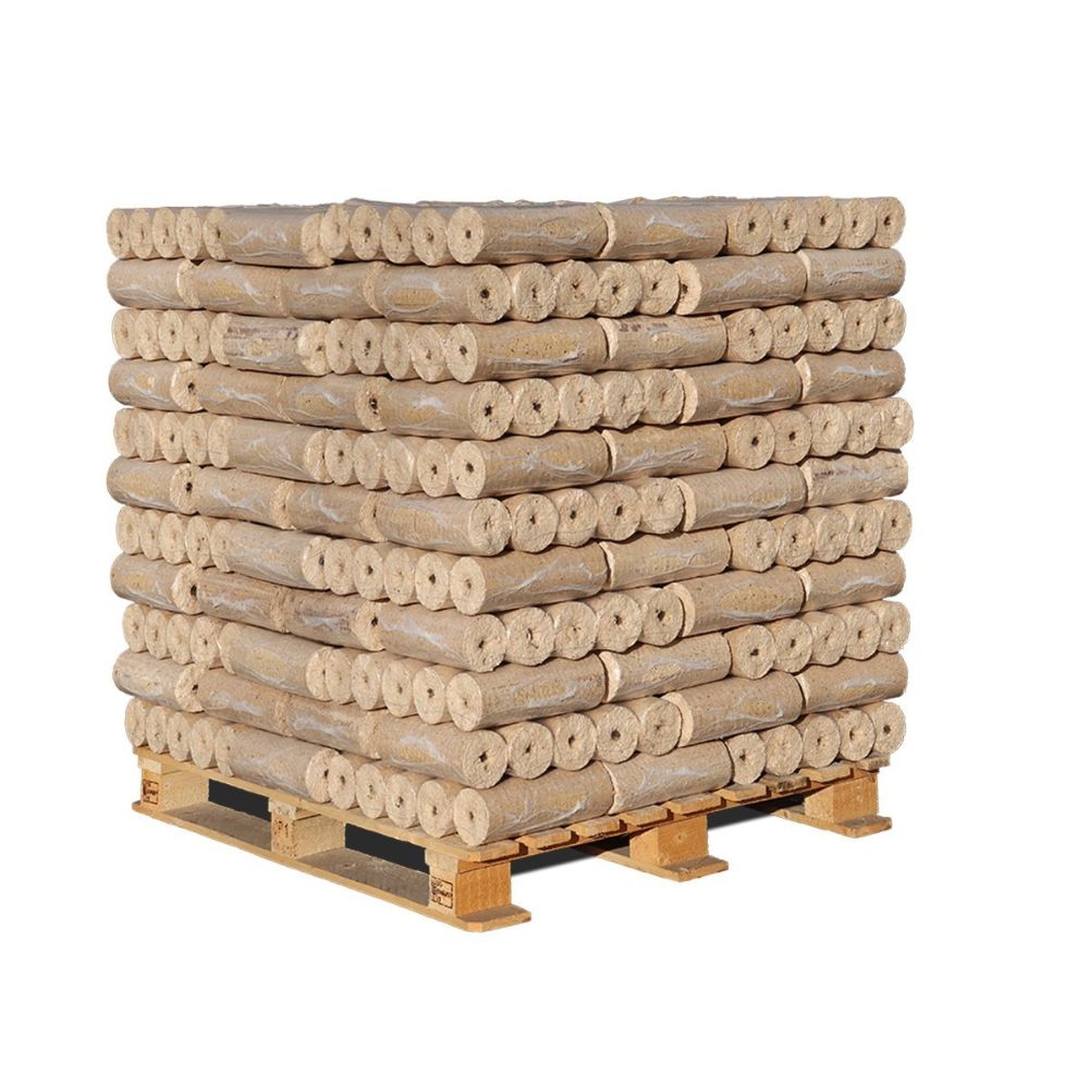 Briquettes MegaRuf BioBriq – palette 972 kg – bois naturel