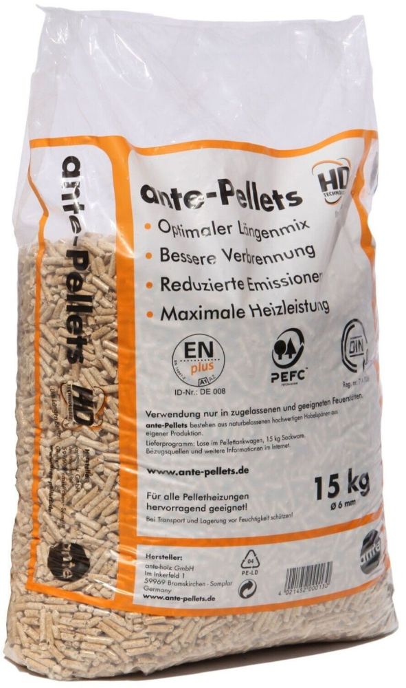Granulés HD+ Energy Wood 6 mm – 975 kg – neutres en CO2