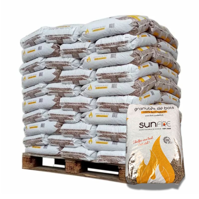Granulés SunFire – palette de 70 sacs de 15 kg