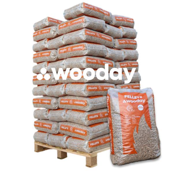 Granulés Wooday – palette de 65 sacs de 15 kg