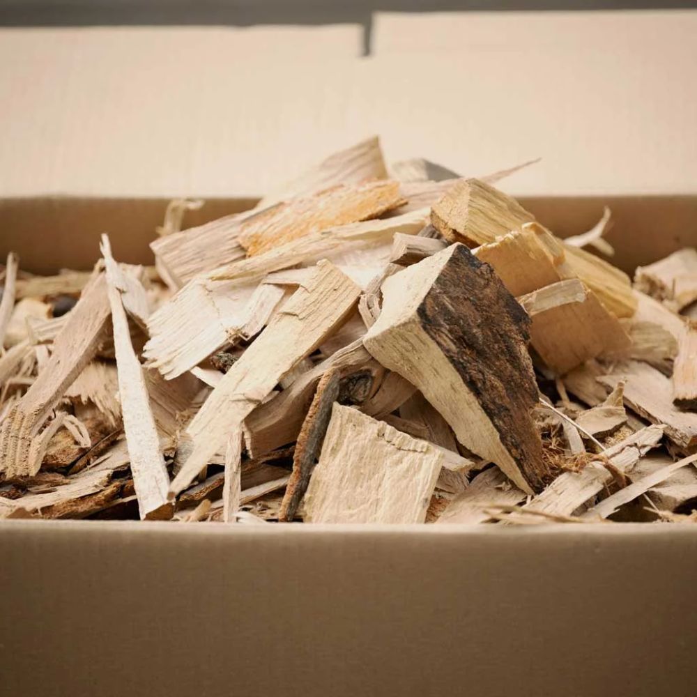 Chutes de bois d'allumage en carton