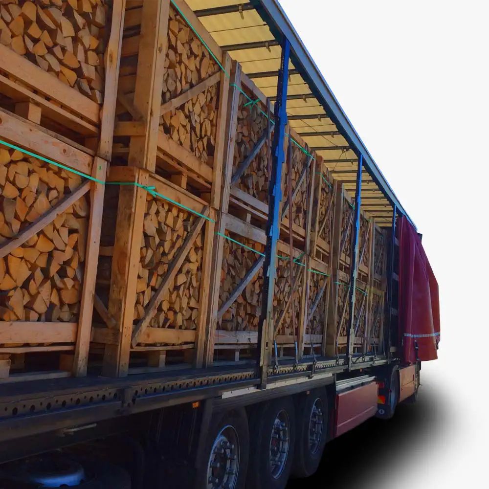 Camion complet de bois de chauffage frêne – 50 stères