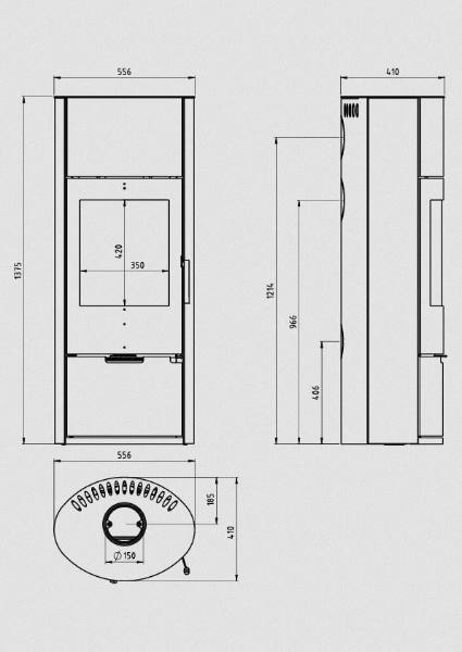 Poêle à bois Ember E-11