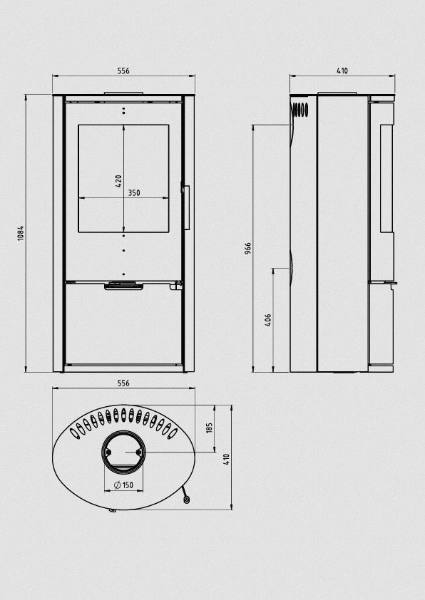 Poêle à bois Ember E-14