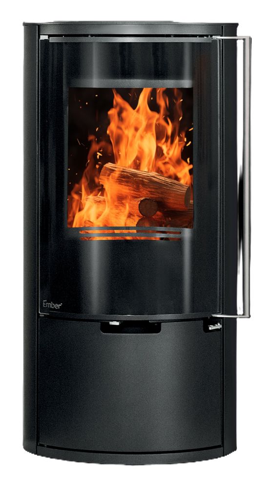 Poêle à bois Ember E-14 VG porte tout verre