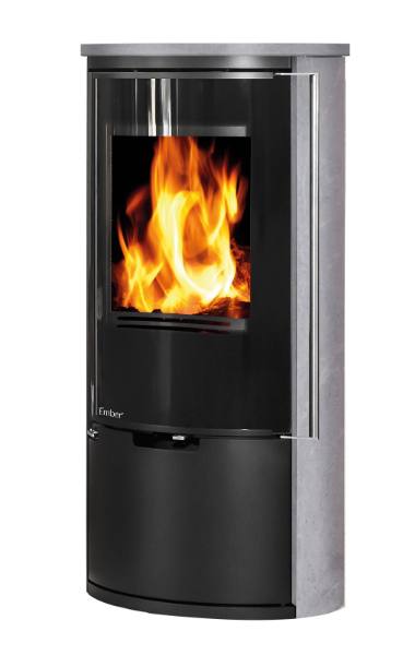 Poêle à bois Ember E-14 VG porte tout verre
