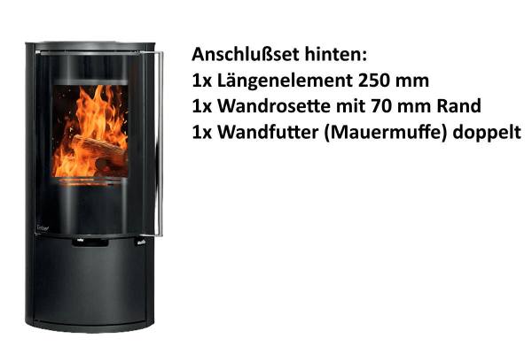Poêle à bois Ember E-14 VG porte tout verre