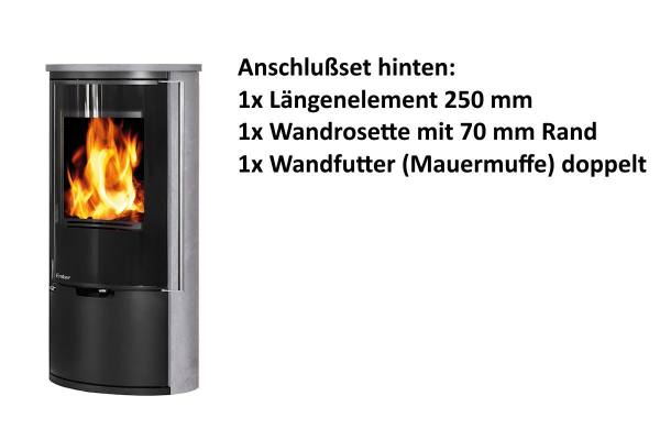 Poêle à bois Ember E-14 VG porte tout verre