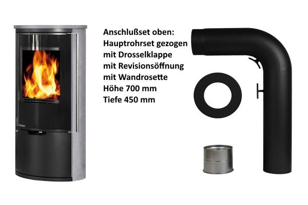Poêle à bois Ember E-14 VG porte tout verre