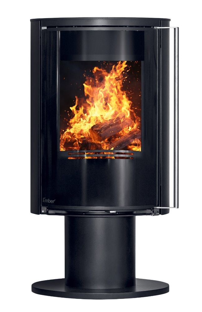 Poêle à bois Ember E-16 VG pivotant porte tout verre
