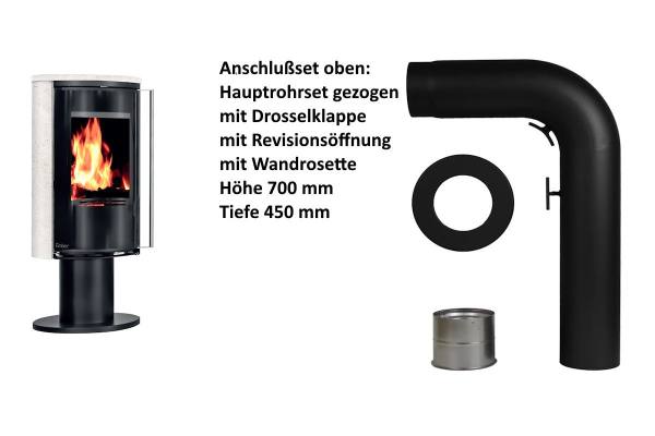 Poêle à bois Ember E-16 VG pivotant porte tout verre