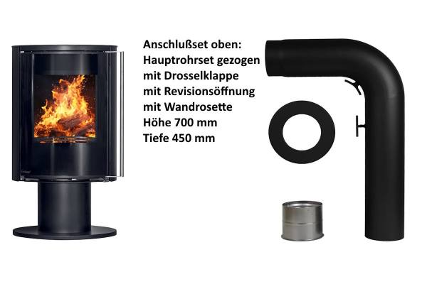Poêle à bois Ember E-16 VG pivotant porte tout verre