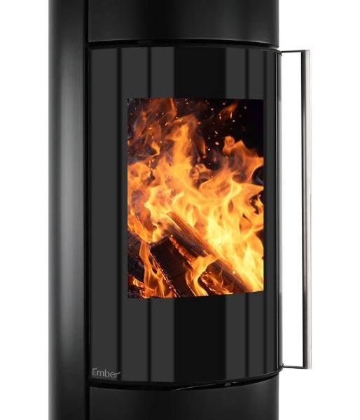Poêle à bois Ember F-11 VG porte tout verre