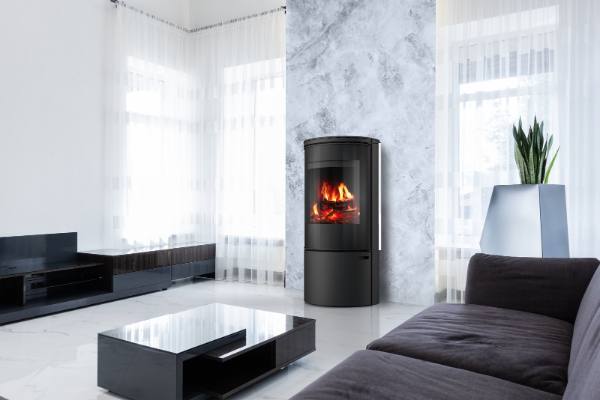 Poêle à bois Ember F-14 VG porte tout verre