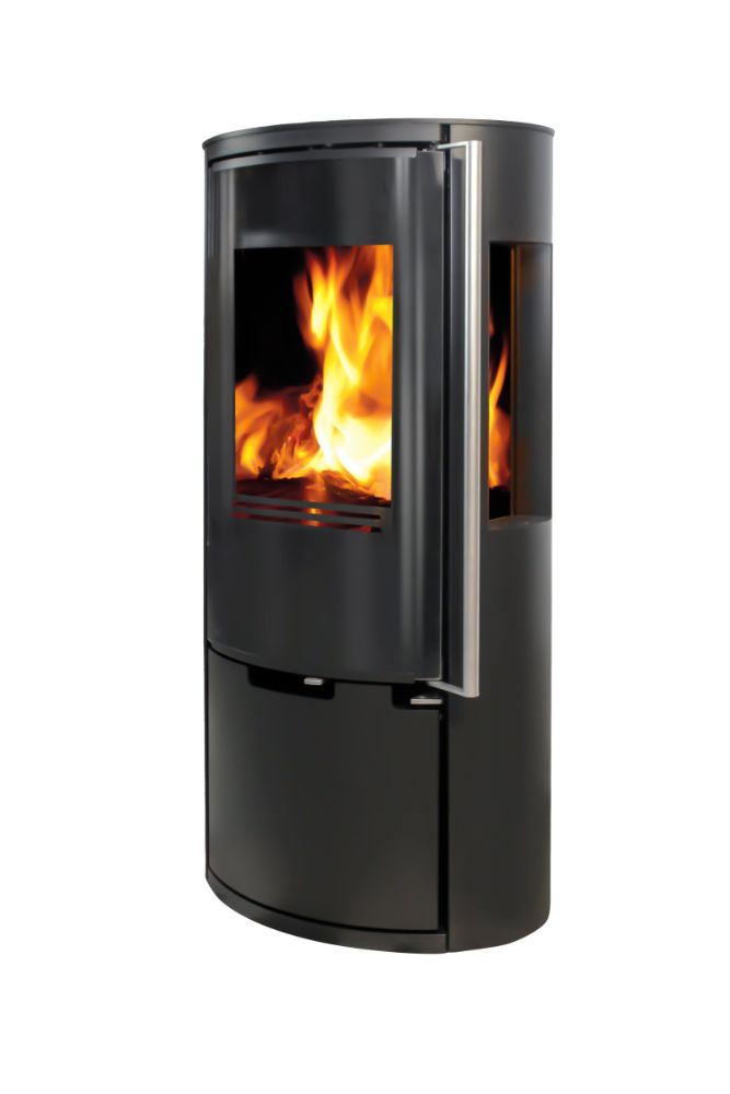 Poêle à bois Ember E-15 VG trois faces vitrées