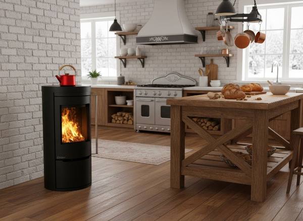 Poêle à bois Ember Cook – chauffer et cuisiner
