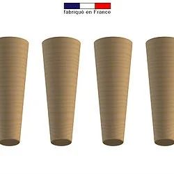 4 pieds en bois pour Granulebox