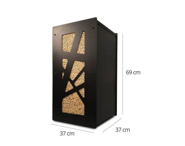 Coffre à granulés Granulebox Archi – noir – 55 kg