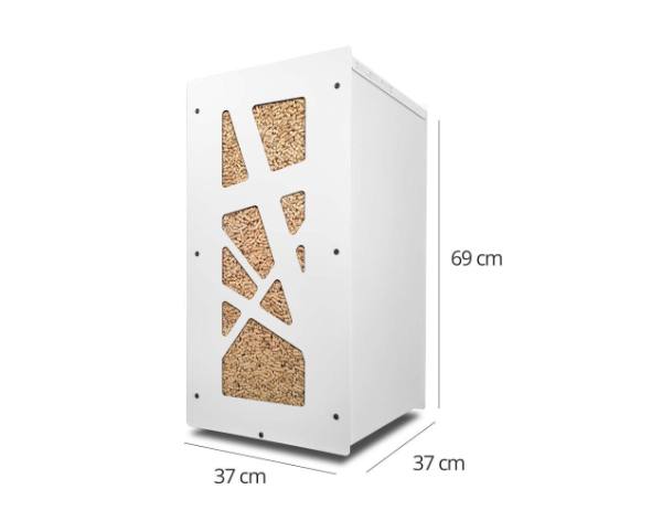 Coffre à granulés Granulebox Archi – blanc – 55 kg