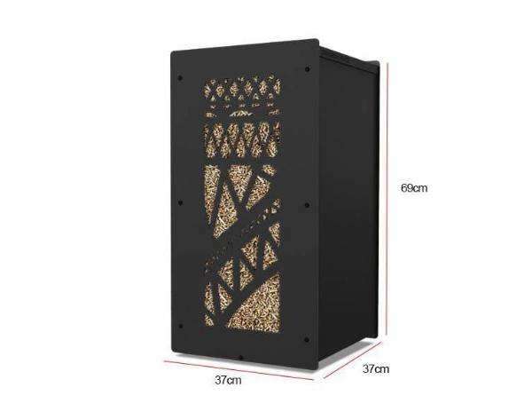 Coffre à granulés Granulebox Bridge – noir – 55 kg – modèle exclusif