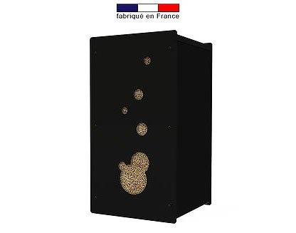 Coffre à granulés Granulebox Bulle – noir – 55 kg