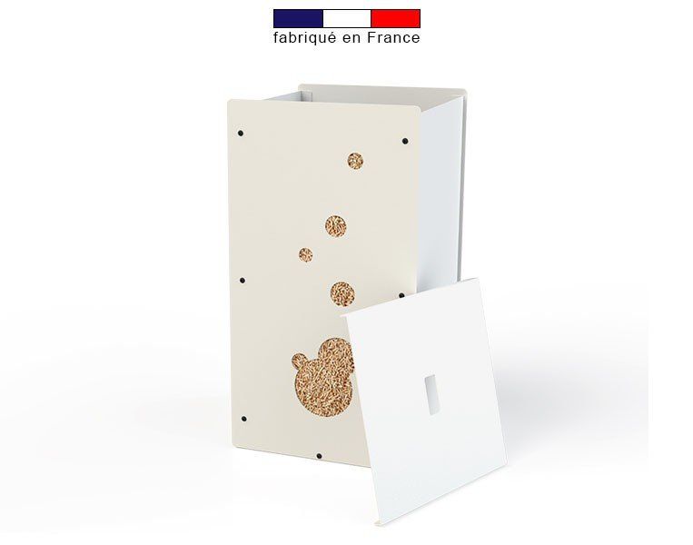 Coffre à granulés Granulebox Bulle – blanc – 55 kg