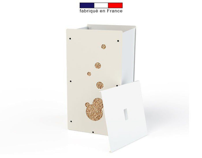 Coffre à granulés Granulebox Bulle – blanc – 55 kg