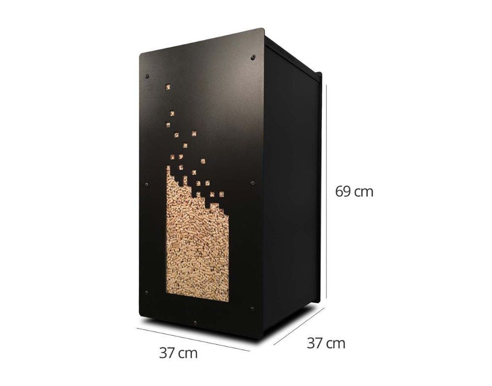 Coffre à granulés Granulebox Numérik – noir – 55 kg