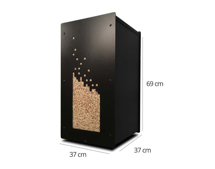 Coffre à granulés Granulebox Numérik – noir – 55 kg