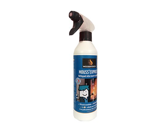 Nettoyant vitres poêle et cheminée Mouss'Express Woodstock 500 ml