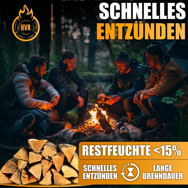 Bois de chauffage HVR en carton – 25 kg