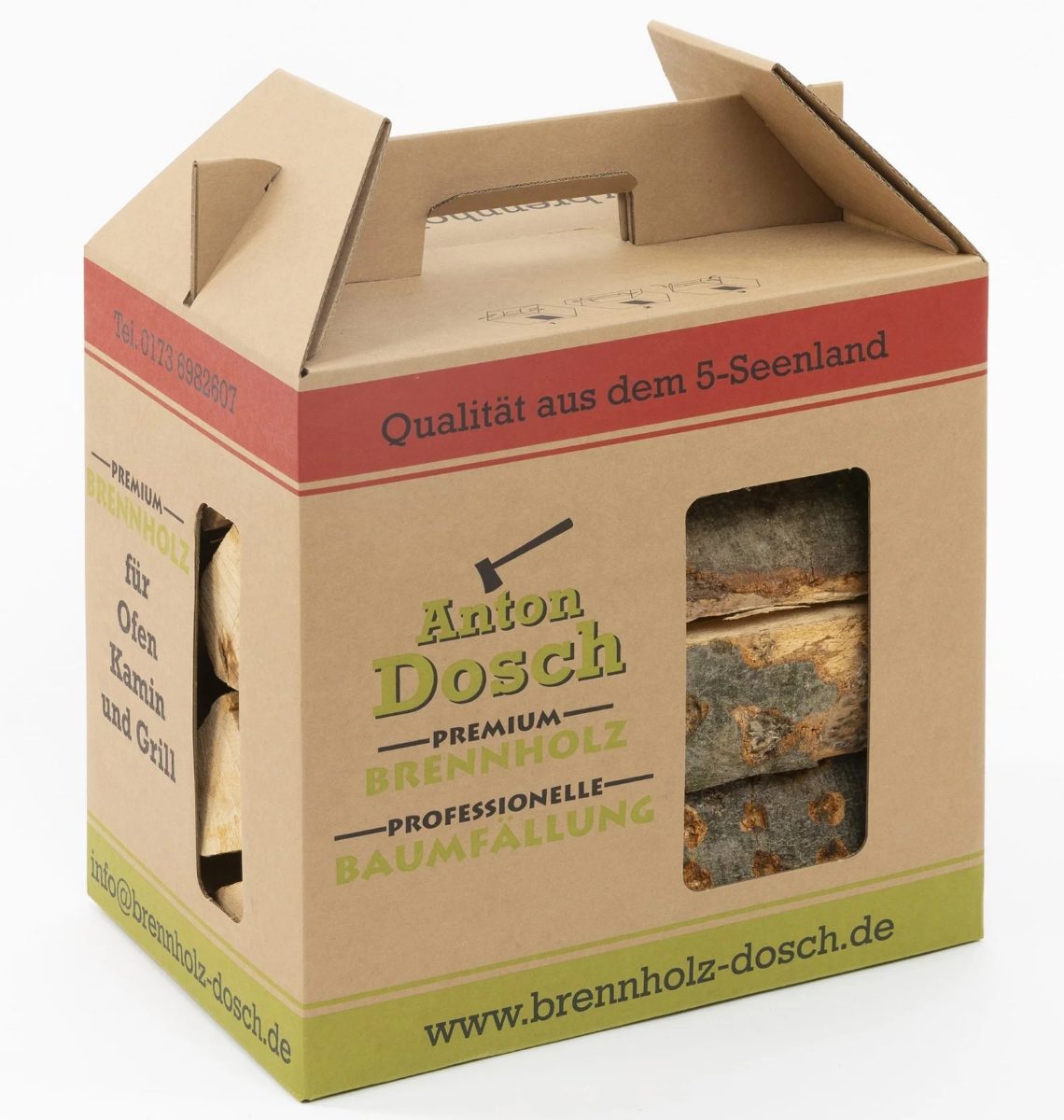 Bois de chauffage en carton