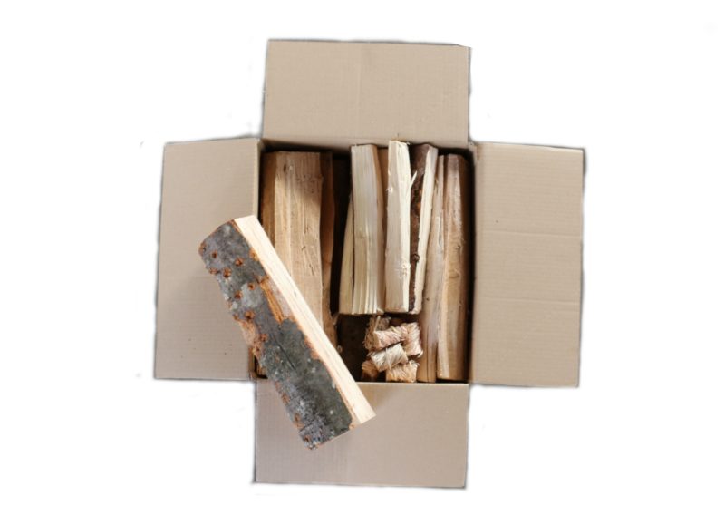 Bois de chauffage en carton