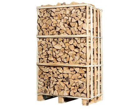 Bois de chauffage de frêne séché en chambre – 2 stères – 25 cm