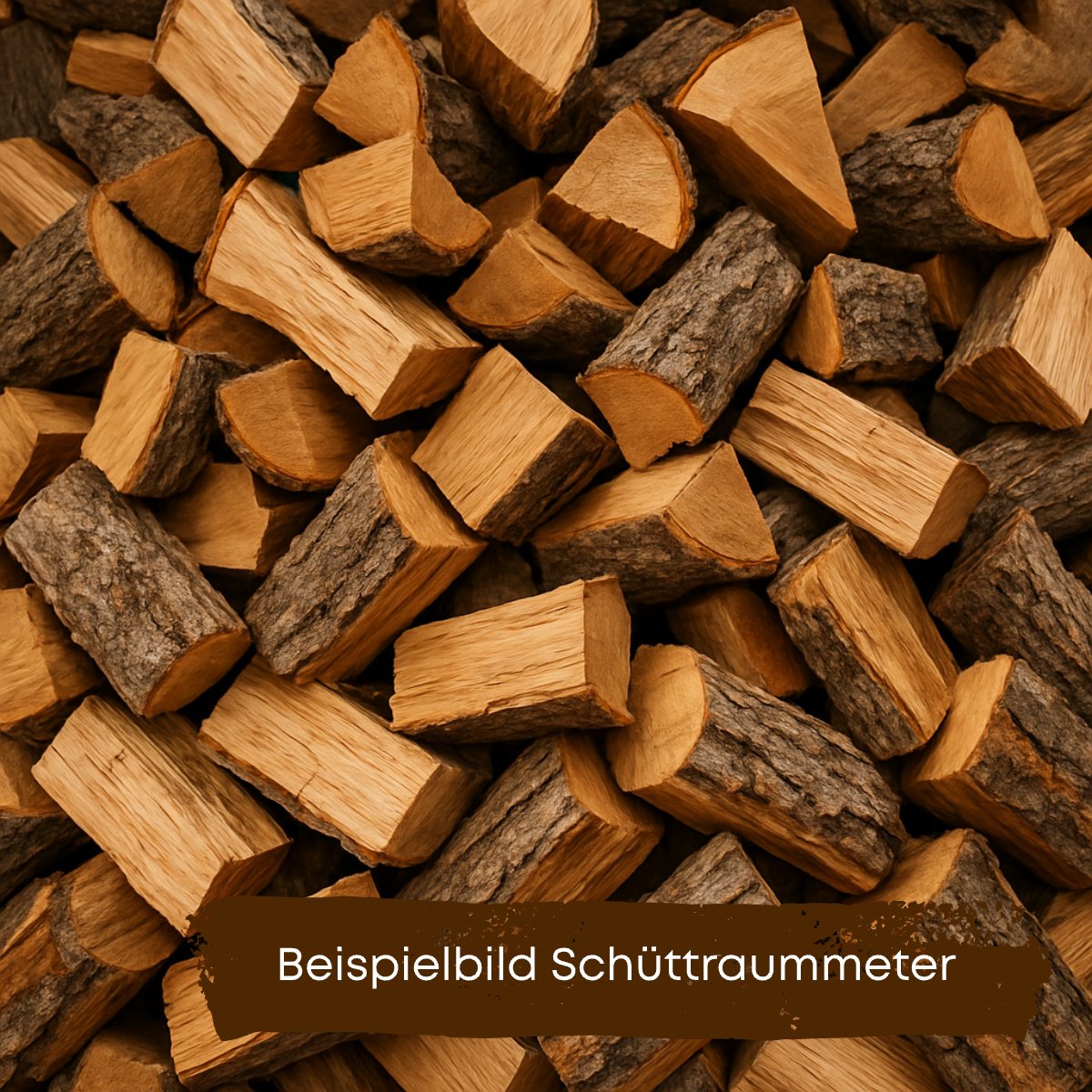 Mélange de bois durs m³ apparent en vrac (SRM) - 25cm - en vrac