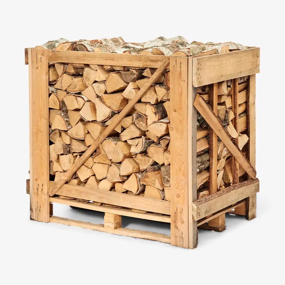 Bois de cheminée bouleau séché en chambre | 1 stère