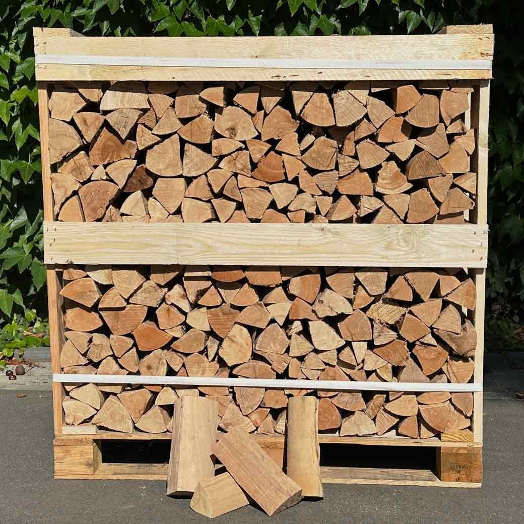 Hêtre Premium séché en chambre 25 cm caisse d'un stère régional