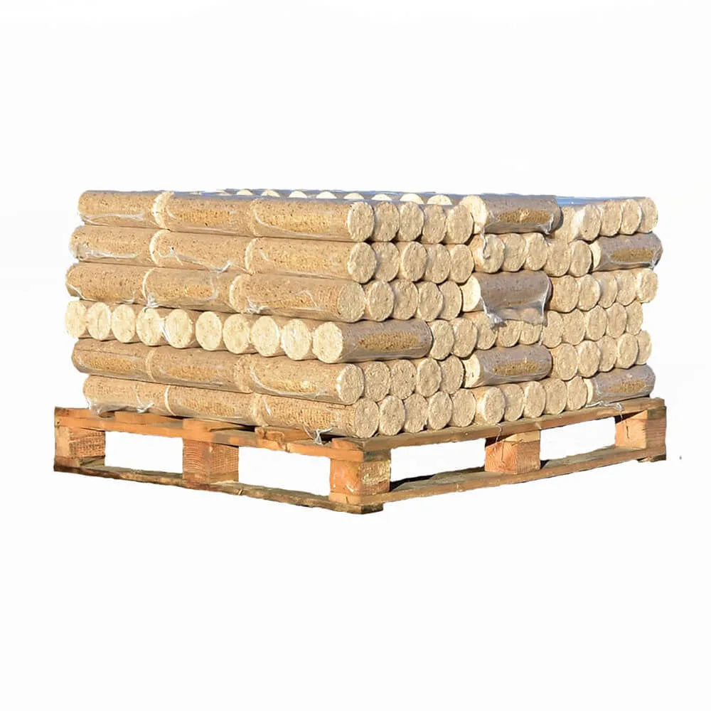 briquettes de bois - demi-palette