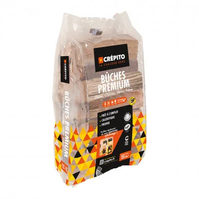 Bûches Premium Crépito - 30 cm - palette 2 m³
