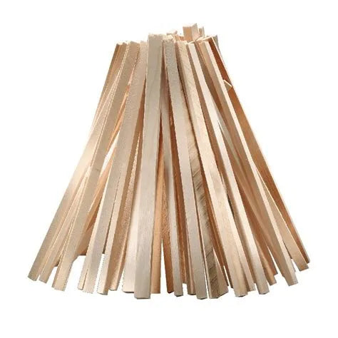Cinquante filets de bois d'allumage - calibre 8 cm