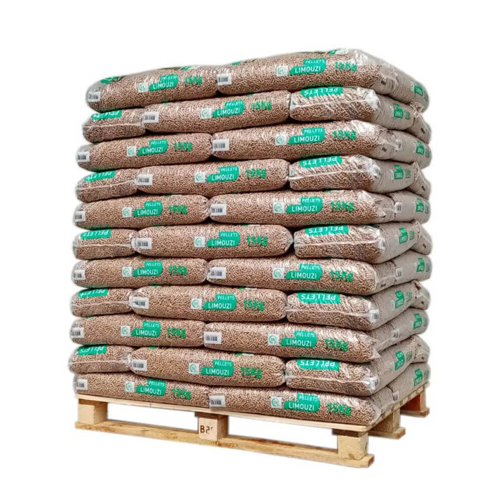 LIMOUZI granulés de bois - palette de 66 sacs de 15 kg