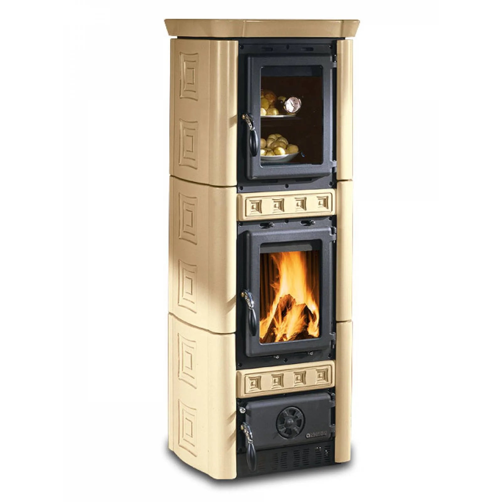 Poêle à bois Gaia Forno - 7,3 kW avec four