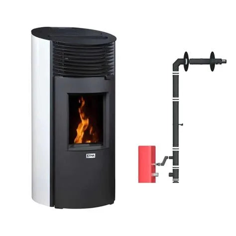 Poêle à granulés étanche Roméo + kit ventouse Dinak - 9 kW