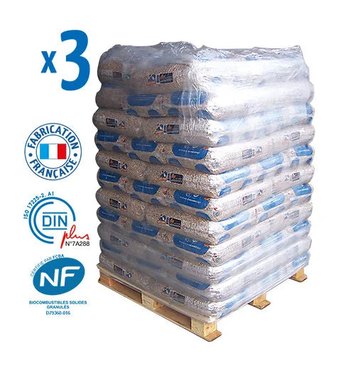 Granulés WOODSTOCK - 3 palettes (198 sacs de 15 kg)